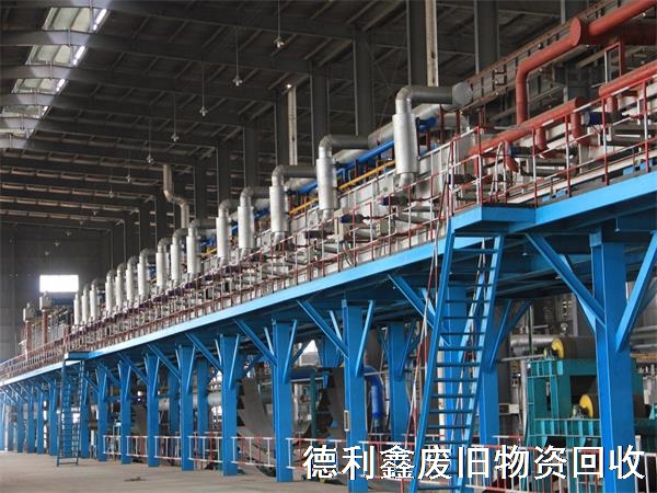 整廠設備回收，(生產線設備拆除)